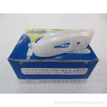 Penutup Ritsleting Plastik Putih